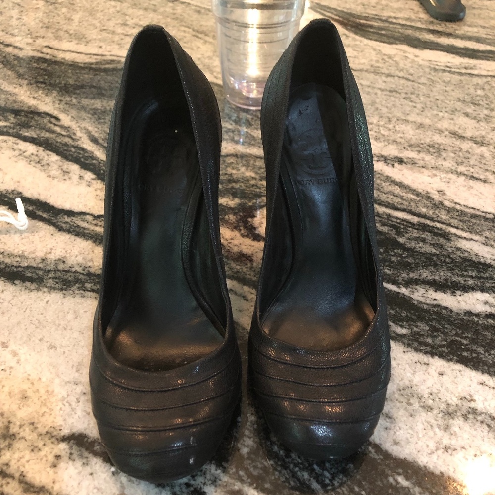 Tory Burch Gunmetal Heels